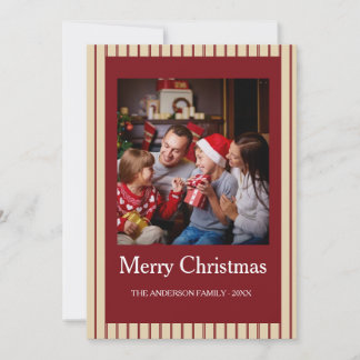 Custom Family Photo Christmas Card