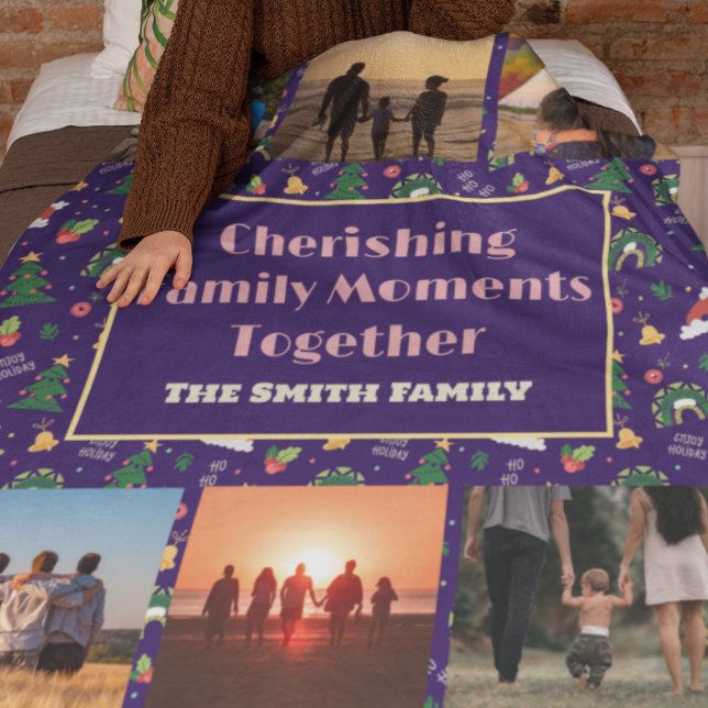 Custom Family Photo Christmas Gifts for Daughter Sherpa Blanket (Custom Family Photo Christmas Gifts for Daughter)