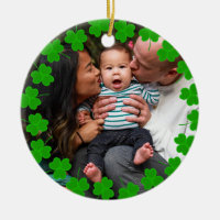 Custom Family Photo Clover St Patrick's Day