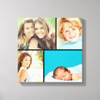 Custom Family Photo Collage Canvas Print