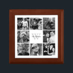 Custom Family Photo Collage Gift Box<br><div class="desc">Elegant and modern photo collage.</div>
