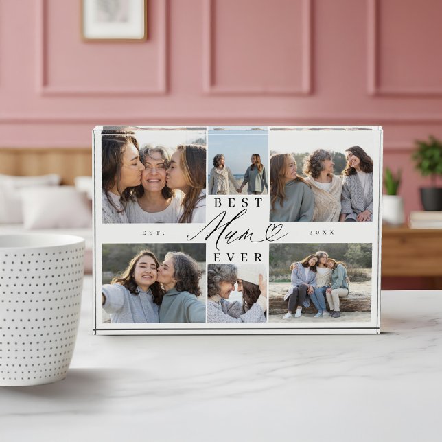 Custom Family Photo Collage Gift for Best Mum Ever (Custom Family Photo Collage Gift for Best Mum Ever)
