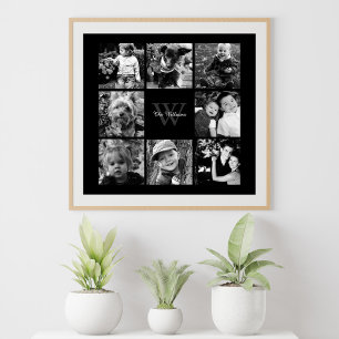 Custom Family Photo Collage Poster