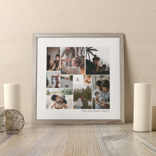 CUSTOM FAMILY PHOTO COLLAGE POSTER AND PRINT