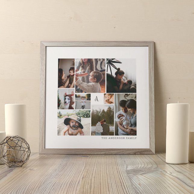 CUSTOM FAMILY PHOTO COLLAGE POSTER AND PRINT (Creator Uploaded)