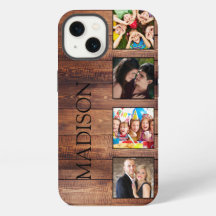 Custom Family Photo Collage Reclaimed Wood