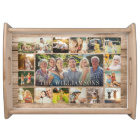Custom Family Photo Collage Rustic Wood Modern
