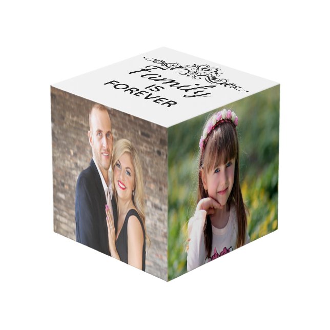 Custom Family Photo Cube (Front Angled)