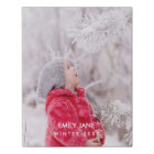 Custom Family Photo Faux Wrapped Canvas Print