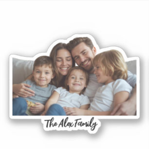 Custom Family Photo Funny Face Sticker   Personali