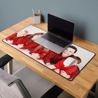 Custom Family Photo Giant Desk Mat Protector Pad