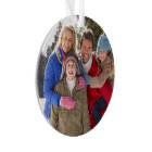 Custom Family Photo Holiday Ornament