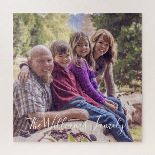 Custom Family Photo Jigsaw Puzzle