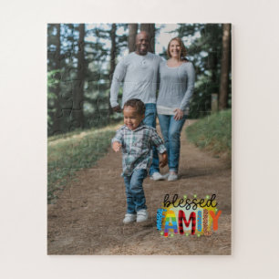 Custom Family Photo Jigsaw Puzzle
