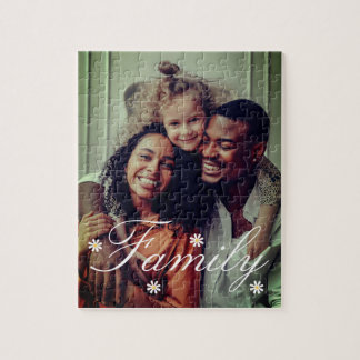 Custom Family Photo Jigsaw Puzzle, Personalised Puzzle