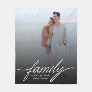 Custom Family Photo Keepsake Blanket