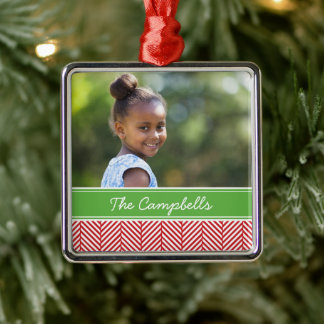 Custom Family Photo Keepsake Holiday Ornament
