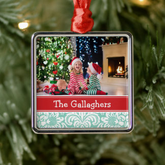 Custom Family Photo Keepsake Holiday Ornament