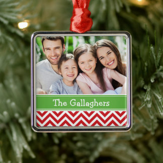 Custom Family Photo Keepsake Holiday Ornament