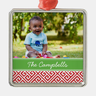 Custom Family Photo Keepsake Holiday Ornament