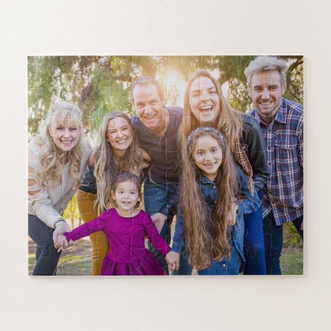 Custom Family Photo Keepsake Jigsaw Puzzle (Horizontal)