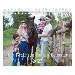 Custom Family Photo Memory Keepsake Calendar