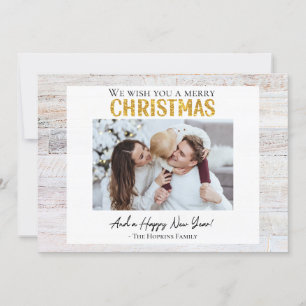 Custom Family Photo Merry Christmas Holiday Card