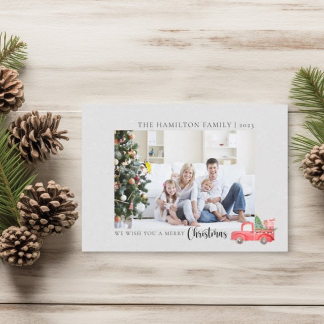 Custom Family Photo Merry Christmas Holiday Card (Creator Uploaded)