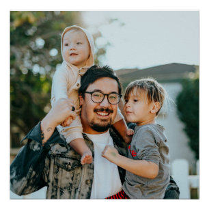 Custom Family Photo Modern Poster