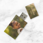 Custom Family Photo Monogram USB Flash Drive<br><div class="desc">Custom designed USB flash drive. Personalise it with your kid's photo and monogram, year or other custom photos and text. Click Customise It to add more photos or text and create a unique one of a kind design. Perfect for organising yearly photos or sharing digital photos with family and friends!...</div>