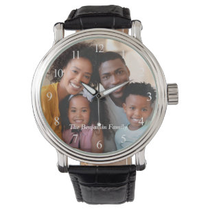Custom Family Photo Name Personalise Watch