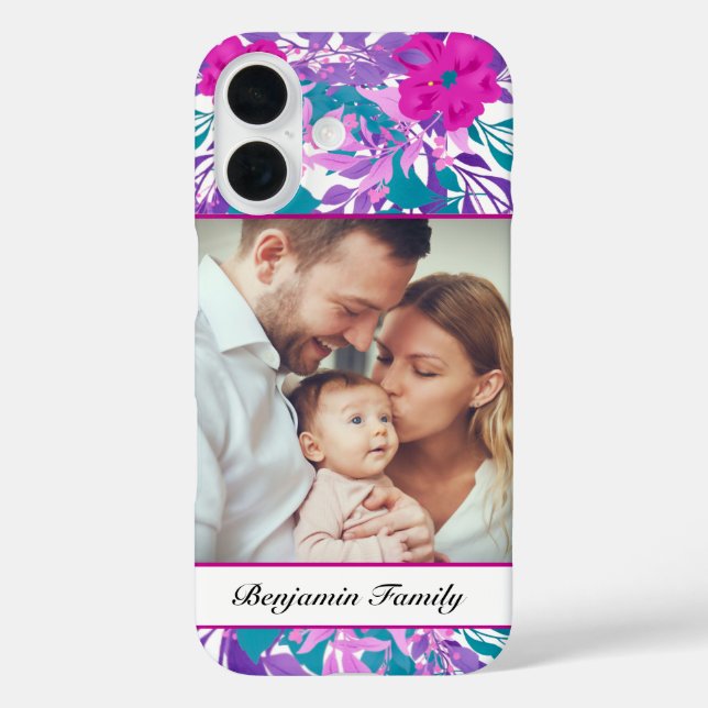 Custom Family Photo Personalise  Case-Mate iPhone Case (Back)