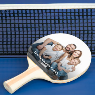 Custom Family Photo Personalise  Ping Pong Paddle