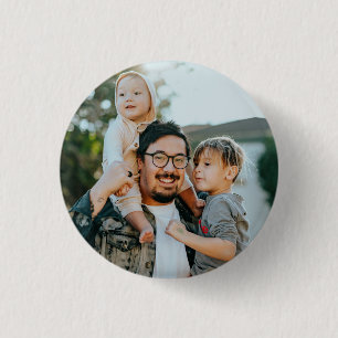 Custom Family Photo Personalised 3 Cm Round Badge