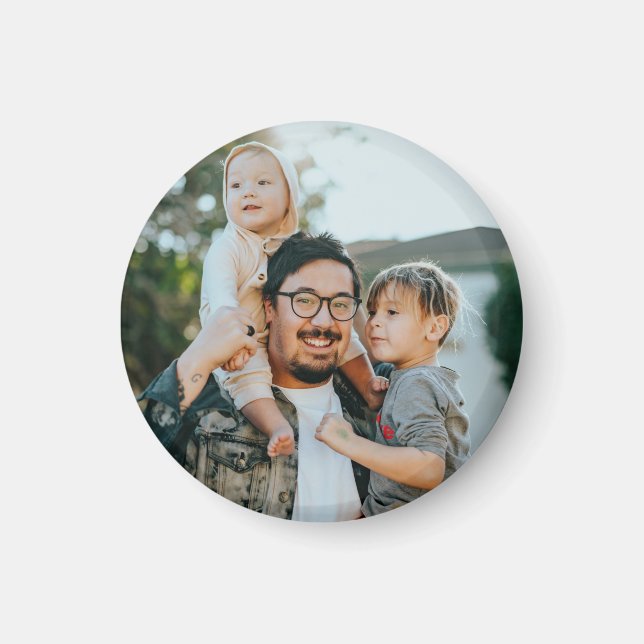 Custom Family Photo Personalised   Magnet (Front)