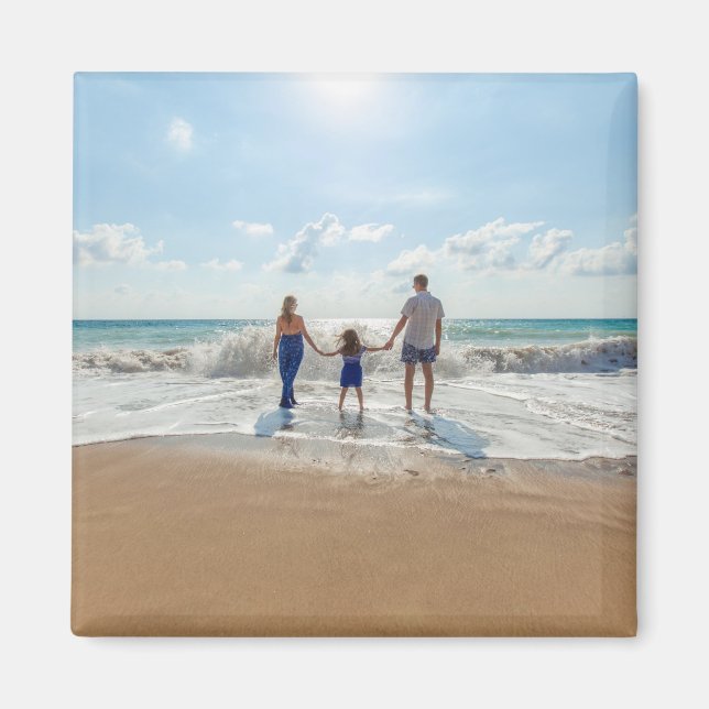 Custom Family Photo Personalised  Magnet (Front)