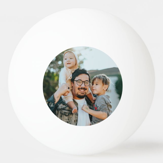 Custom Family Photo Personalised   Ping Pong Ball (Front)