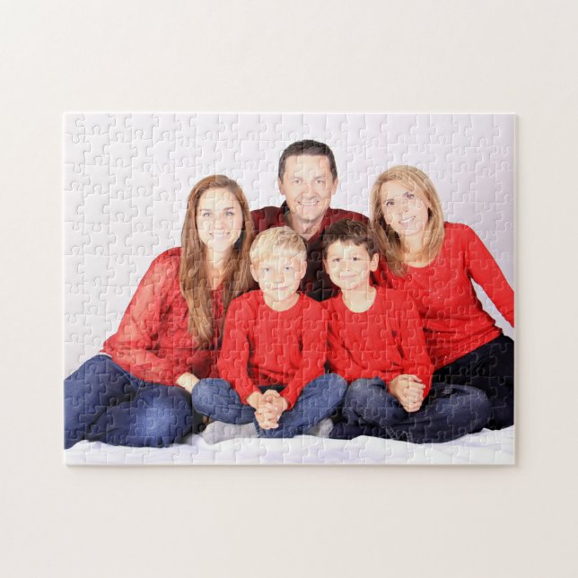 Custom Family Photo Portrait Jigsaw Puzzle (Horizontal)