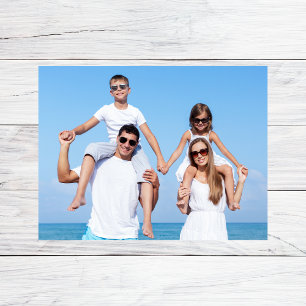 Custom Family Photo Postcard