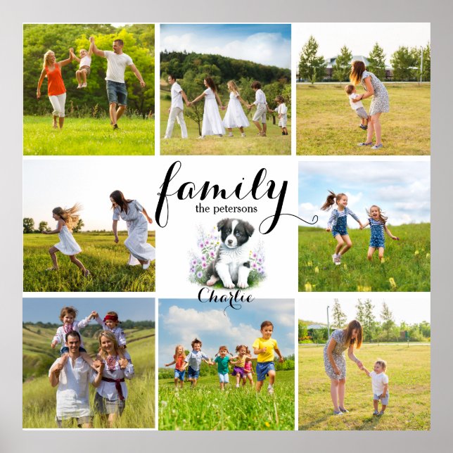 Custom Family Photo Poster (Front)