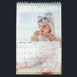 Custom Family Photo Single Page Layout Calendar<br><div class="desc">Custom Family Photo Single Page Layout Calendar. Customise the photo calendar by uploading your favourite family pics. The calendar has a single page layout design with 1 photo in each page .The front cover page has space for 3 photos . In total 16 photos can be uploaded , 1 for...</div>
