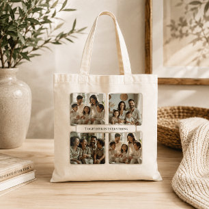 Custom Family Photo – Together Is Everything Tote Bag