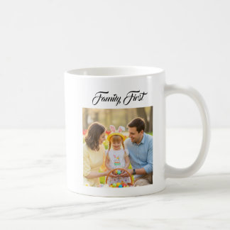 Custom Family Photo with Personalised Message Coffee Mug