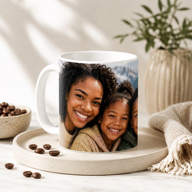 Custom Family Photo Wraparound Keepsake Memory Art Coffee Mug (Creator Uploaded)