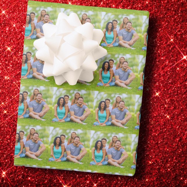 Custom Family Photo Wrapping Paper Sheet (Creator Uploaded)