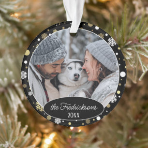 Custom Family Picture Christmas Personalised 2025 Ornament