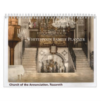 Custom Family Planner Sacred Holy Land Sites