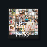 Custom Family Portrait Photo Collage 50 Pictures Canvas Print<br><div class="desc">Turn your favorite photos into a stunning piece of wall art. This custom photo collage poster is the perfect way to tell your story, capturing a lifetime of memories in one beautiful display. With 100% personalization, you can easily upload your own photos and customize the text, fonts, and colors to...</div>