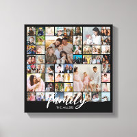 Custom Family Portrait Photo Collage 50 Pictures