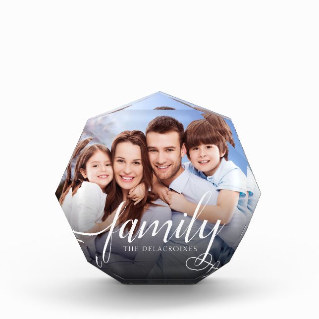 Custom Family Portrait Photo Handwriting (Front)